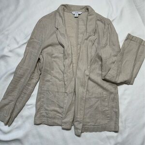 relaxed linen blazer